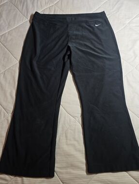 Nike Drifit Black Legging Flared Legs L